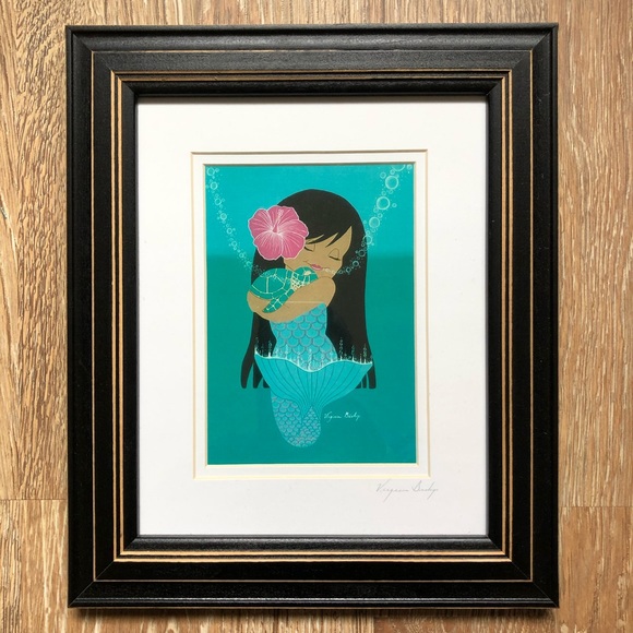 Virginia Bishop Mermaid Framed Artwork (set of 3) - Picture 3 of 5